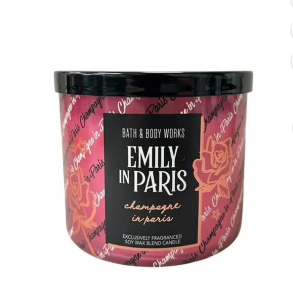 Bath & Body Works Other - 2️⃣for30 NWT Bath & Body Works Emily in Paris Champagne Soy Wax Candle 3 Wick